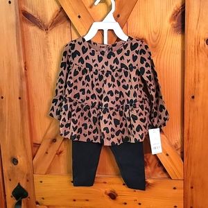 Carters 2pc. Legging and long sleeve shirt
